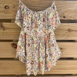 Floral Off-Shoulder Romper